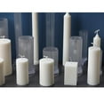 thumbnail image 6 of Clear Long Pole Stripe Candle Handmade Soap  Match Large Cylinder Rib Candle for Birthday Dinner Decoration - 5x15cm, 6 of 8