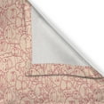 thumbnail image 3 of Ambesonne Animal Print Kitchen Curtains, Outline Farm Fauna Art, 55"x39", Pale Ruby Pale Peach, 3 of 3