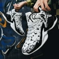 thumbnail image 2 of Basketball Shoes Men'S Leather Children'S Junior High And Middle School Students Sports Shoes High-Top Cement Playing Student Running Shoes, 2 of 14