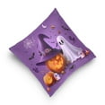 thumbnail image 5 of Ryvnso Pumpkins Ghost in Halloween Throw Pillow Covers Couch Pillowcases Decor for Bed Sofa 18" x 18", 5 of 7