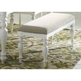 thumbnail image 1 of Bowery Hill Transitional Wood Dining Bench in Oyster White, 1 of 2