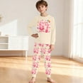 thumbnail image 2 of Tiweut Outfits for Kid Unisex 67 Doodle Print Pajama 2Pcs Sleepwear Tops and Pant Suit Set, 2 of 4