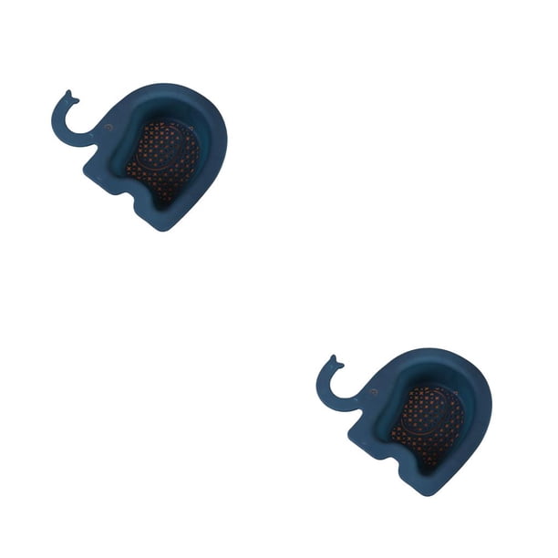 Naiovety Cesta de drenaje para fregadero, escurridor de secado para el hogar de cocina hueca colgante, filtro de escombros, cepillo de drenaje, Azul oscuro 2piezas Naiovety CBP457200