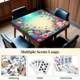 thumbnail image 6 of Mahjong Mat 31.5" x 31.5" Colorful Underwater Coral Reef Starfish Seashells Marine Plants Non-Slip Noise Reduction Mahjong Tiles Table Cover for Dominoes Poker Card Board and Tile Games, 6 of 6