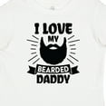 thumbnail image 4 of Inktastic I Love My Bearded Daddy with Beard Silhouette Boys or Girls Baby T-Shirt, 4 of 5