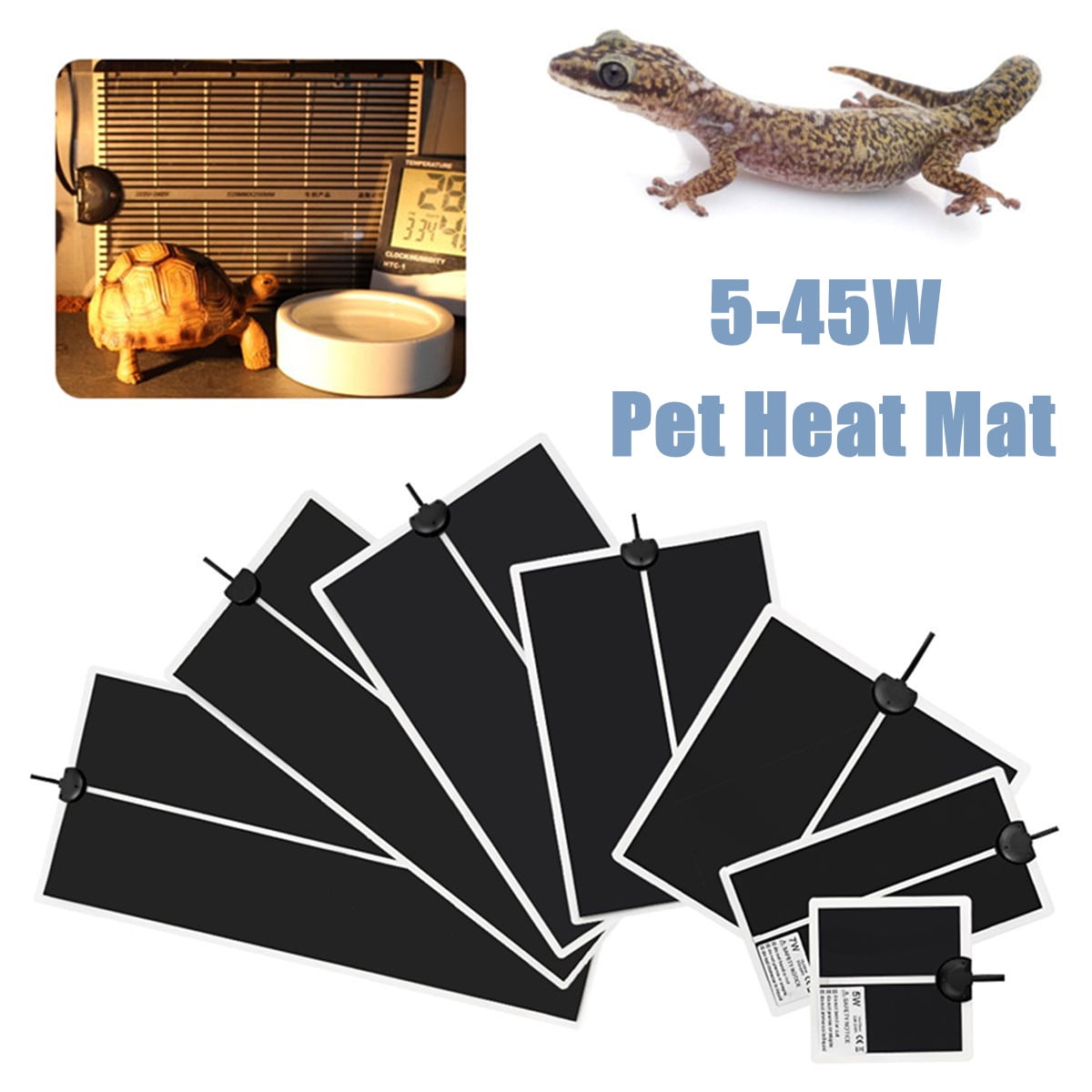 545W Adjustable Temperature Reptile Pet Heat Heating Mat Under Tank