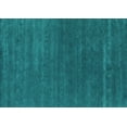 thumbnail image 1 of Ahgly Company Machine Washable Indoor Rectangle Abstract Turquoise Blue Contemporary Area Rugs, 2' x 4', 1 of 4