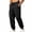 Black, variant on Cargo Trousers for Men Baggy Hiking Pants Travel Pants Low Rise Pants Cropped Black Taper Summer Pants,XXL