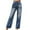 Blue, variant on Fancifize Women's Ripped Straight Wide Leg Jeans Baggy High Waist Distressed Denim Pants Trendy Boyfriends Jeans Trousers with Pockets