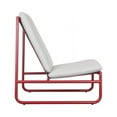 thumbnail image 2 of Pangea Home Sean 37x36" Modern Aluminum Outdoor Minimal Sofa Chair in Red, 2 of 3