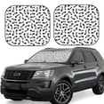 thumbnail image 6 of Kdxio Fish Bone Print 2-Piece Sun Shade Front Windshield - Foldable Car Front Window Sunshades for Most Sedans SUV Truck, 6 of 6
