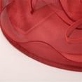thumbnail image 5 of NMMUED Women Organza Church Derby Hat Wide Brim Sun Hats for Wedding Tea Party Fascinator Hat Beige One Size, 5 of 6