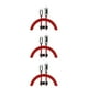 thumbnail image 2 of Moyic Cable de datos portátil 5A antioxidante 1,2 m 480 Mbps transmisión rápida carga rápida Cable de nailon tejido rojo 20 W tipo 3 Rojo 20W Tipo 3 3Conjunto, 2 of 6