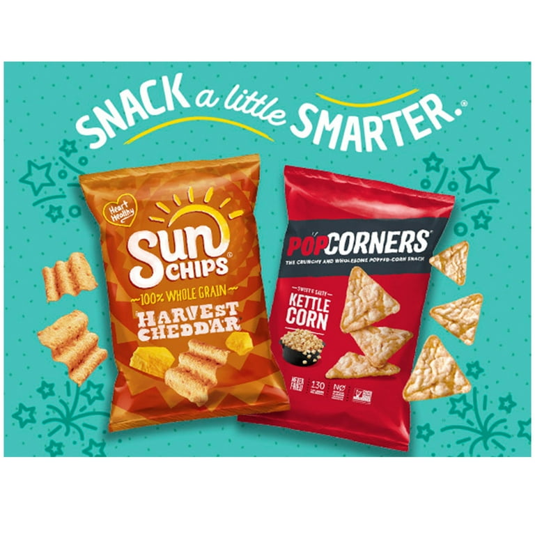 SunChips Minis, Garden Salsa Flavored Canister, Multigrain Chips, 3.75 oz Canister