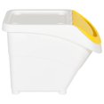 thumbnail image 3 of vidaXL Stackable Waste Bins with Lids 3 pcs White PP 78 L, 3 of 5