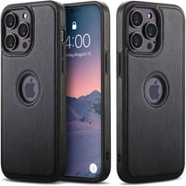 For Apple iPhone iPhone 14 Pro (6.1'') 2022 Leather Case Thin Flexible Soft Grip Luxury Vgean PU Leather Cover Durable Anti-Scratch Full Phone Cases Compatible with iPhone 14 Pro 6.1"