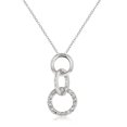 thumbnail image 1 of Silvertone Triplet Hooplet Pendant, 1 of 1