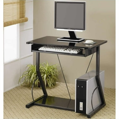 Coaster Desks Contemporary Computer Desk With Keyboard Tray In