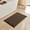Black & Khaki, variant on Waffle Bath Mat, Small Boho Bathroom Rugs Non Slip Washable, Ultra Soft Super Absorbent Quick Dry Farmhouse Bathroom Decor, 16" x 24", Khaki