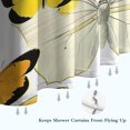 thumbnail image 6 of Yellow Butterfly Pattern Shower Curtain 36"x72" ,Bathroom Decorative Shower Curtains Set with 12 Hooks,Modern Waterproof Washable Shower Curtain, 6 of 6