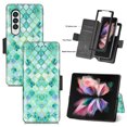 thumbnail image 1 of Compatible avec Samsung Galaxy Z Fold 3 Étui en Cuir, Étui Portefeuille avec Porte-Cartes Étui de Protection, 1 of 4