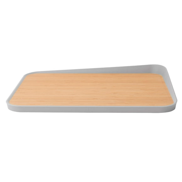BergHOFF Planche à Découper en Bambou avec Anneau en Caoutchouc – Naturel & Menthe – 42 x 31cm