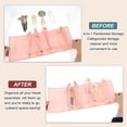 thumbnail image 4 of Unique Bargains Makeup Bag 4 in 1 Detachable Travel Cosmetic Bag for Women Toiletry Bag Waterproof and Durable Make Up Bag with Multiple Compartments Pink, 4 of 7