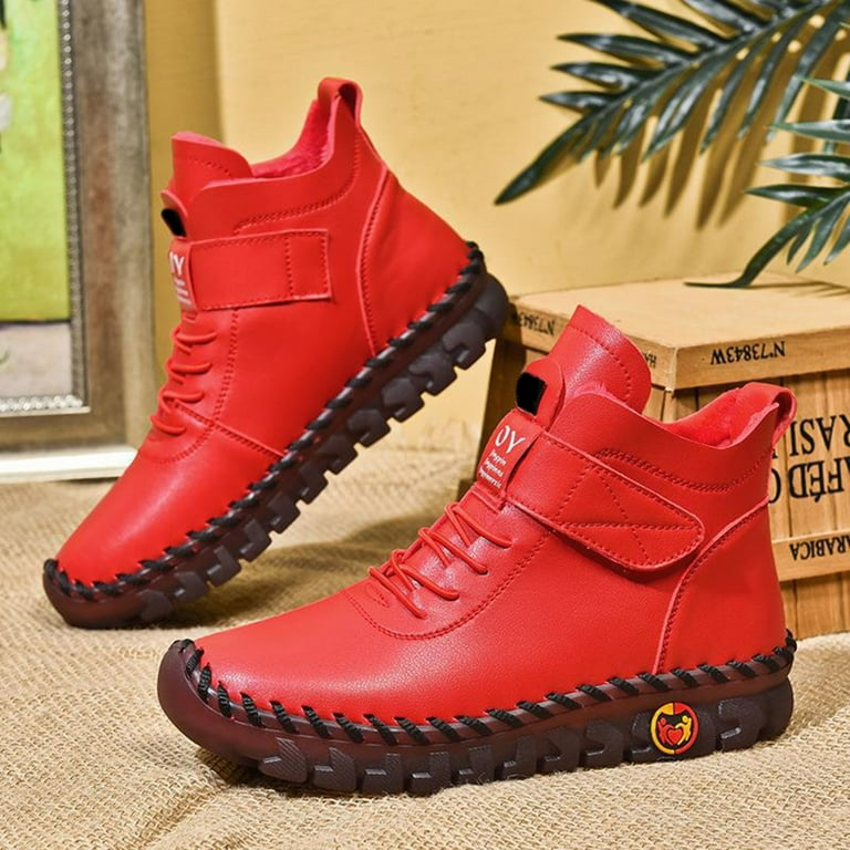 Cute leather booties deals