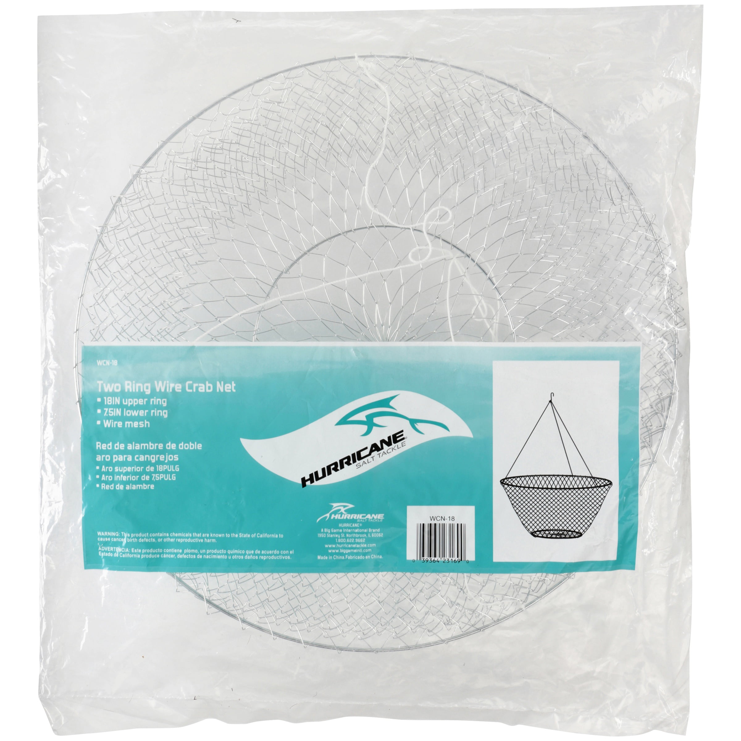 Hurricane Two Ring Wire Crab Net (18-Inch), Nets -  Canada