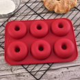 thumbnail image 3 of Moldes De Silicona Para Donas, Paquete De 2 Moldes De Silicona Para Donas, 6 Cavidades Antiadherente, Molde Para Hornear De Silicona Seguro Para Donas Para Pasteles, Galletas, Bagels, Muffin, 3 of 5