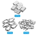 thumbnail image 3 of Unique Bargains 5/16' Wire Rope Kit, 24 Pack M8 Stainless Steel Thimbles & Clamps Crimping Loop, 3 of 7