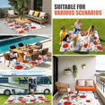 thumbnail image 4 of Red Blue Poppy Floral Outdoor Rug for Patio/Deck/Porch, Non-Slip Large Area Rug 6 x 9 Ft, Farmhouse Spring Flowers Indoor Outdoor Rugs Washable Area Rugs, Reversible Camping Rug Carpet Runner, 4 of 8