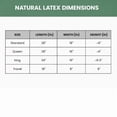 thumbnail image 4 of Organic Textiles Natural Talalay Latex Pillow – Cooling Latex Pillow for Sleeping – Breathable Neck Support Pillow with GOTS Organic Cotton Cover - (Standard, Firm) - Pack of 1, 4 of 11