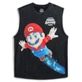 thumbnail image 6 of Super Mario Galaxy Movie Boys Mineral Wash Graphic Muscle Tank Top, Sizes 4-18, 6 of 10