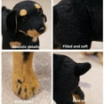 thumbnail image 4 of Realistic Rottweiler Stuffed Animal-Lifelike Plush Dog Toy-Black Puppy Doll Stuff Collection, 4 of 9
