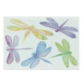 thumbnail image 1 of Dragonfly Cutting Board, Colorful Watercolor Winged Bugs Spring Themed Picture, Decorative Tempered Glass Cutting and Serving Board, Large Size, Multicolor, by Ambesonne, 1 of 1