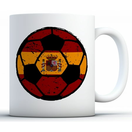 Awkward Styles Spain Soccer Ball Coffee Mug Spain Coffee Mugs Spanish Flag Mug Spanish Travel Mug for Men and Women Amazing Soccer Gifts Spain Flag Mug Gifts from Spain Spain Soccer 2018