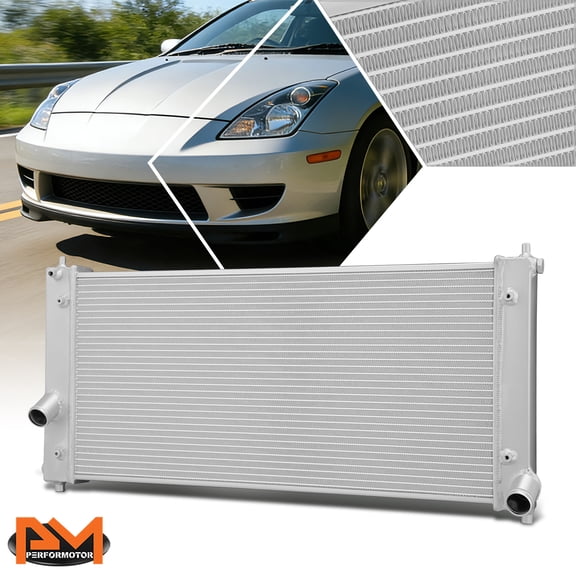 PM PERFORMOTOR for 00-05 Toyota Celica Manual Transmission 2-Row Aluminum Core Cooling Radiator