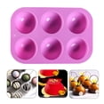 thumbnail image 4 of s de Silicona 6 Cavidades, de Trufas , Bandeja de Cubitos de de Whisky, de Fondant, Púrpura Macarena molde de pastel de caramelo de silicona, 4 of 7