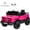 Pink, variant on HEIMILI 12V Ride on Toys Electric Car,Licensed Mercedes-Benz Unimog w/Parent Remote Control,Age for 1-4 Boys,Girls,Kids,Black
