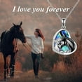 thumbnail image 4 of Horse Pendant Necklace Jewelry 925 Sterling Silver Women Embrace Horse Gift for Women, 4 of 10