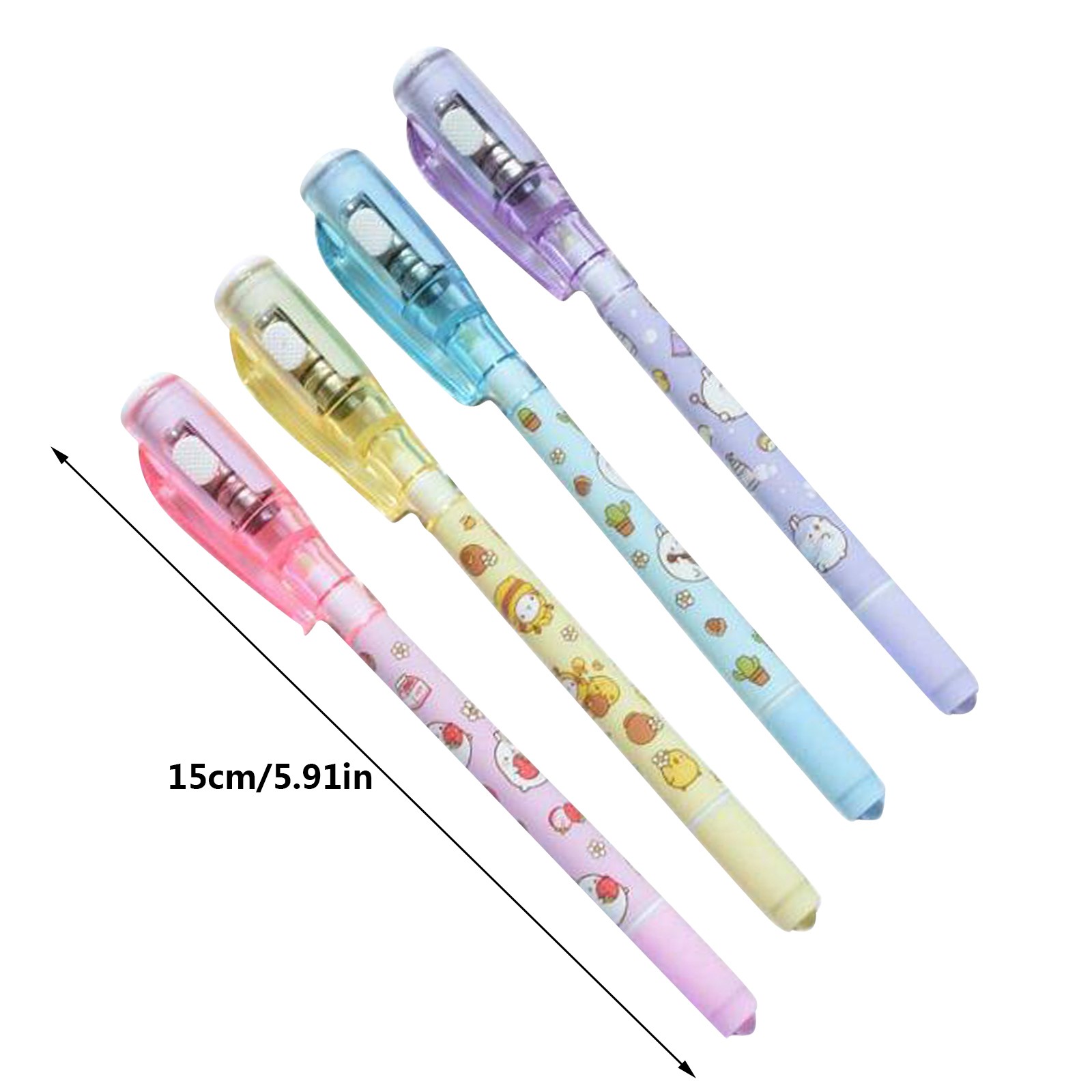 Ink Pen With Light & Blue Ballpoint Secret Pen Boys Girls Kids Birthday ...