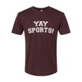 thumbnail image 2 of Wild Bobby YAY SPORTS! Sports Men Premium Tri Blend T-Shirt, Cardinal, Small, 2 of 5