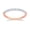Pink, variant on La Joya Lab Grown Diamond Wedding Bands for Women | Solid 10K White Gold 1/10 CT. TW. Diamond Rings | Size 6.5