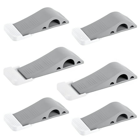 Holder Free Stopper - Dilwe 6 PCS Decorative Door Stopper With Free Bonus Holders, Door Stop Works on All Floor Surfaces, Premium Rubber Door Stops