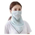 thumbnail image 5 of Women's Ice Silk Printed Scarf, Sun Protection Face Mask and Neck Gaiter, Lightweight UV Ray Shield for Summer Outdoor Activities, Travel, Beach, Hiking, and Daily Casual Wear-B, 5 of 5