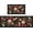 Black, variant on Kitchen Rugs and Mats Non Skid Washable Set of 2,Boho Floral Modern Farmhouse Bohemian Kitchen Runner Rugs with Rubber Backing for Kitchen Decor and Accessories (Beige 17"x47"+17"x30")