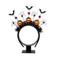 thumbnail image 1 of Diademas de Halloween para fiestas de Halloween, decoración para cosplay, pinza para el pelo, diadema negra con murciélago, 1 of 8