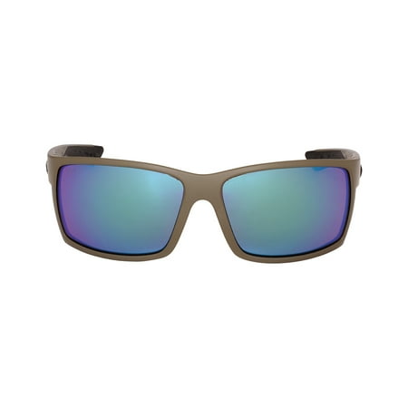 Costa Reefton Plastic Frame Green Mirror Glass Lens Unisex Sunglasses RFT198OGMGLP