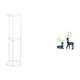 thumbnail image 1 of Juego De Mesitas Auxiliares Acrílicas Con Forma De Reno Para Decoración De Espacios Pequeños. Fácil Montaje. Incluye Figuras De Renos Para La Oficina O El Balcón., 1 of 8